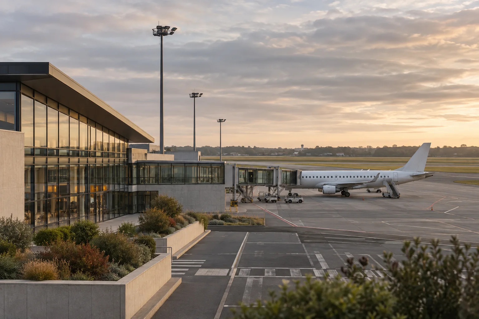 Interprétation visuelle non contractuelle de l’aéroport Rennes Saint-Jacques